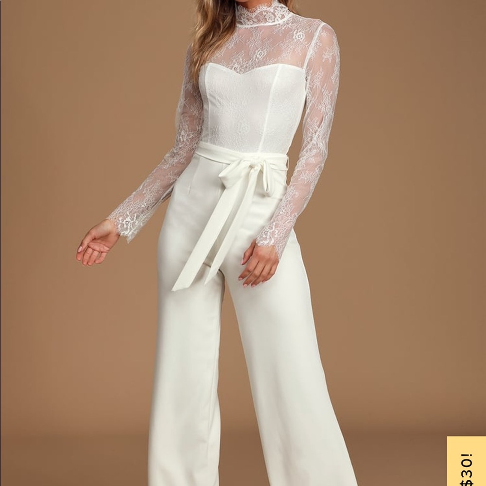 Loving Expression White lace jumpsuit